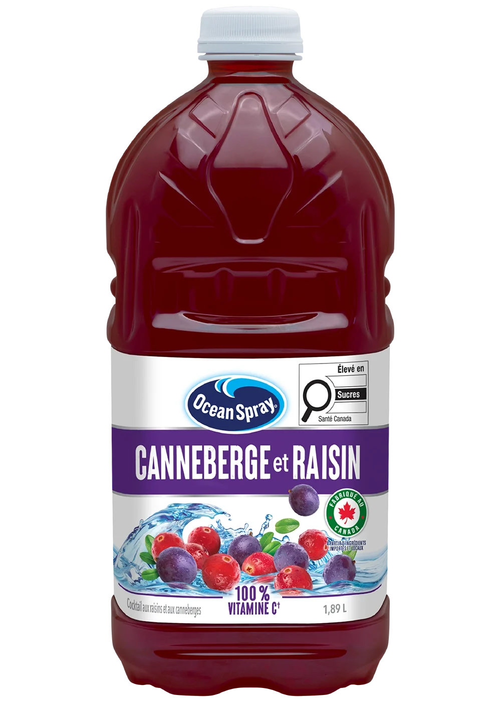 Cocktail aux canneberges et raisins 1,89L