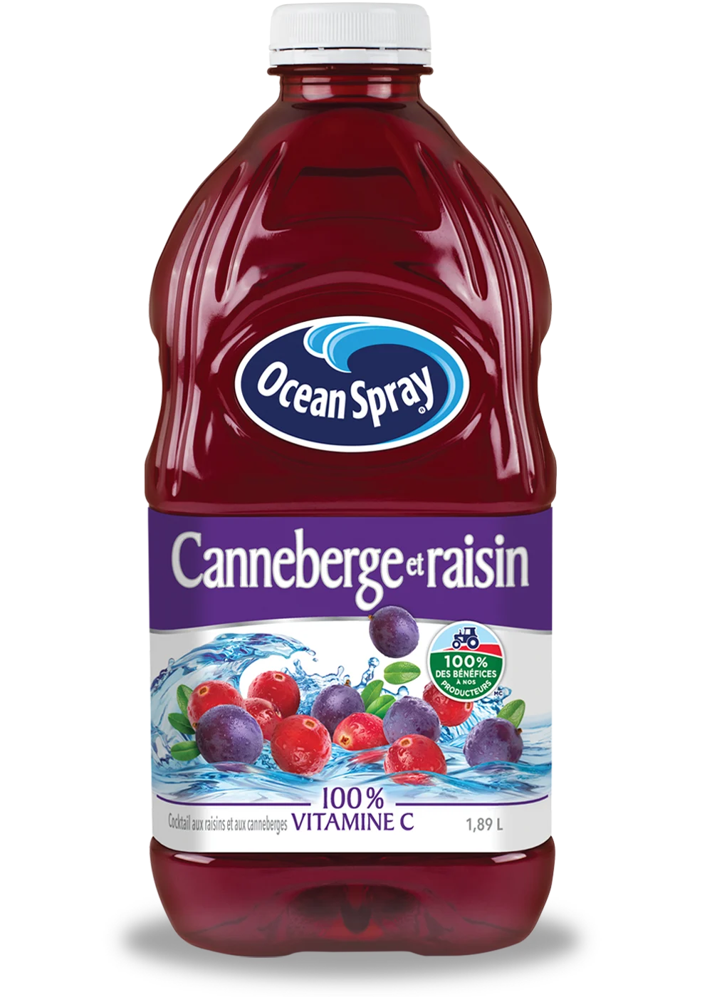 Cocktail aux canneberges et raisins 1,89L