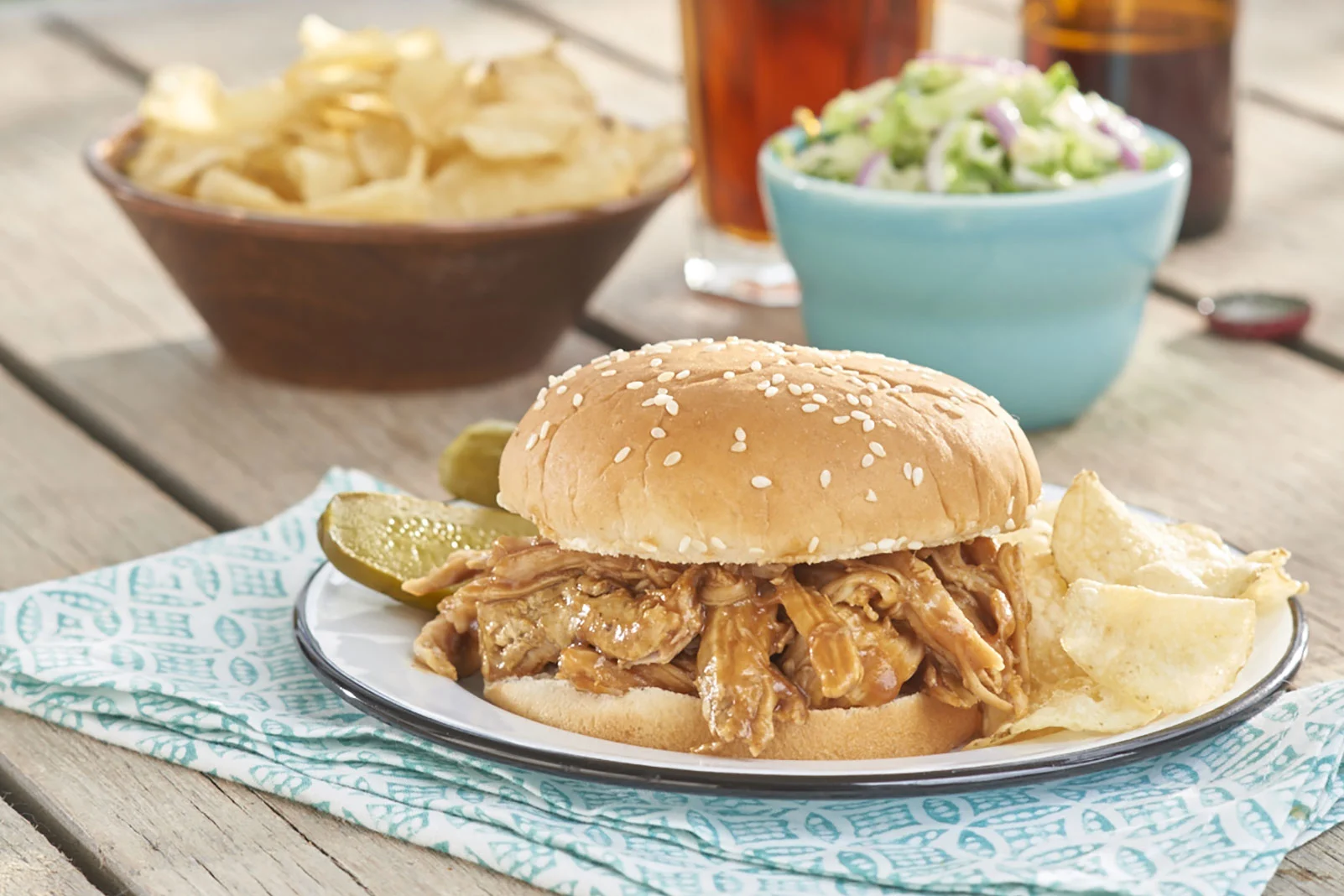 Slow-Cooker Sweet and Smokey Barbecue Pulled Pork Sandwiches