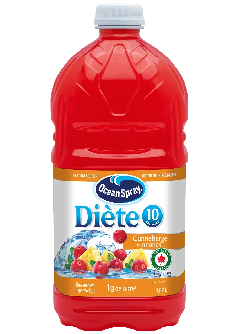 Canneberge et ananas Diète - Boisson hypocalorique 1,89L