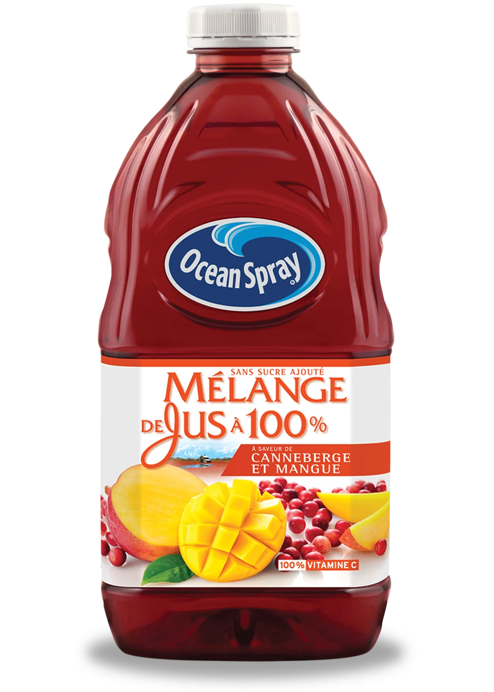 Mélange de jus à 100 % - Canneberge et mangue 1,77L