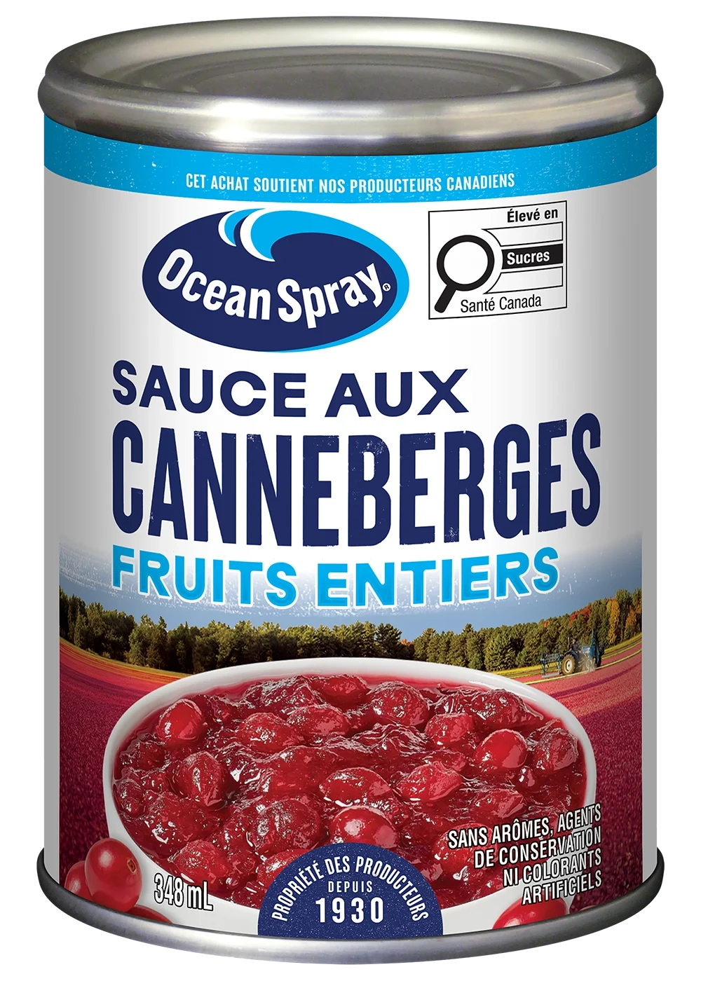 Sauce aux canneberges fruits entiers 348 mL