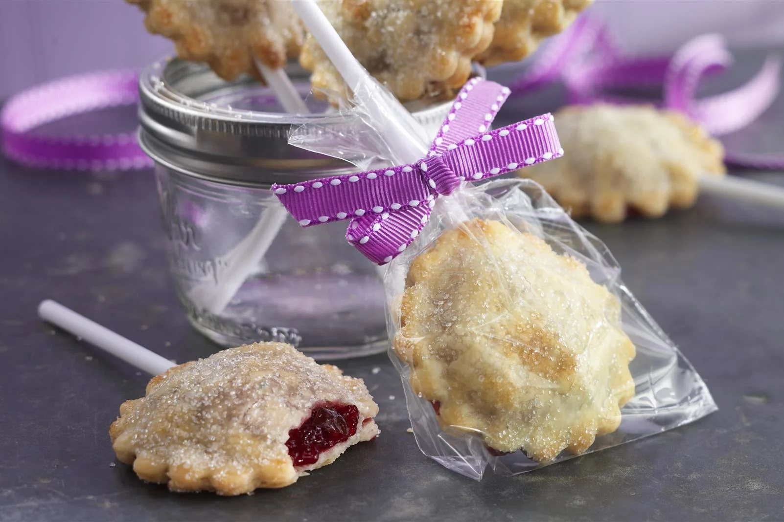 Rustic Cherry Berry Pie Pops