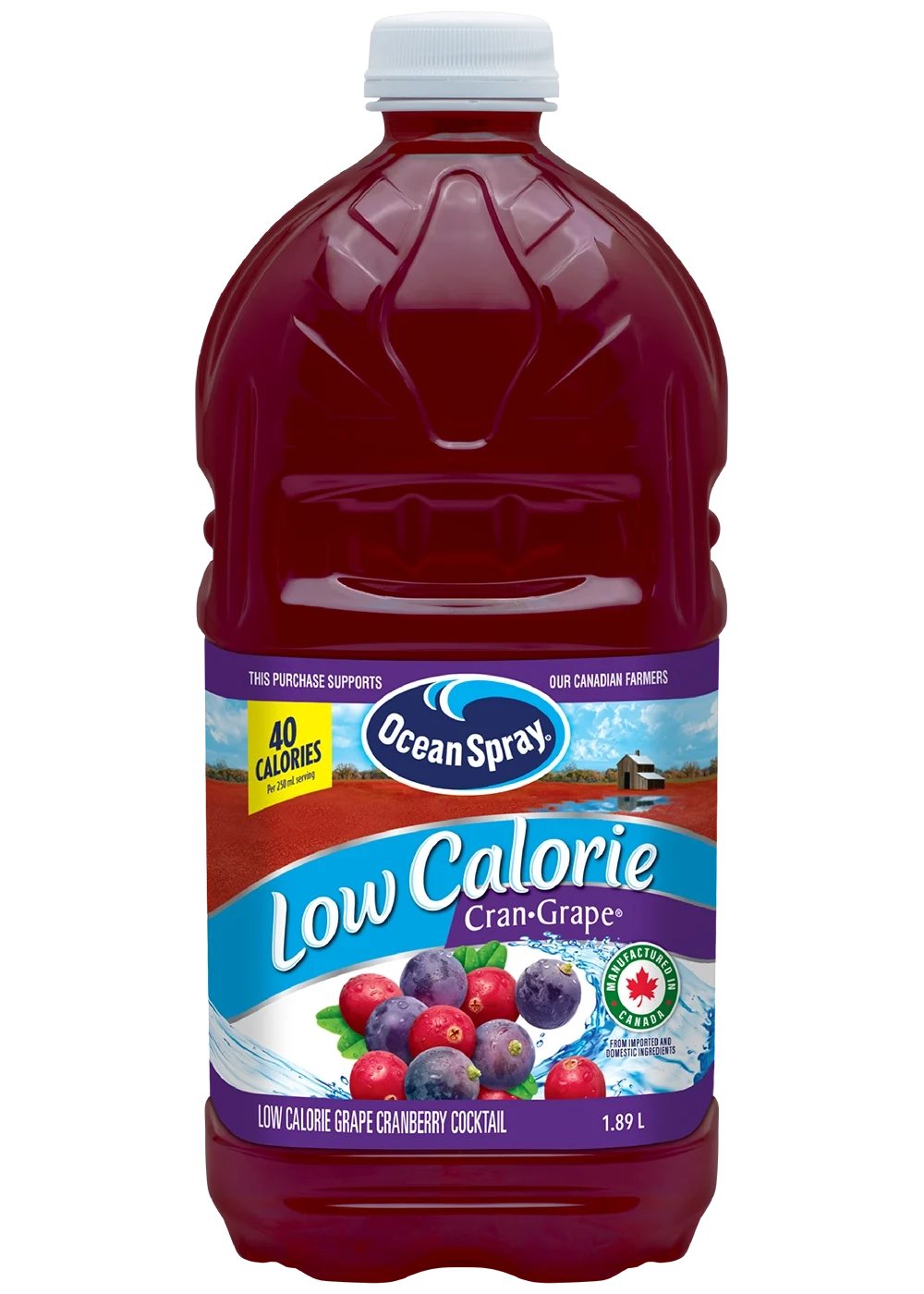 Low Calorie Cranberry & Grape Cocktail 1.89L