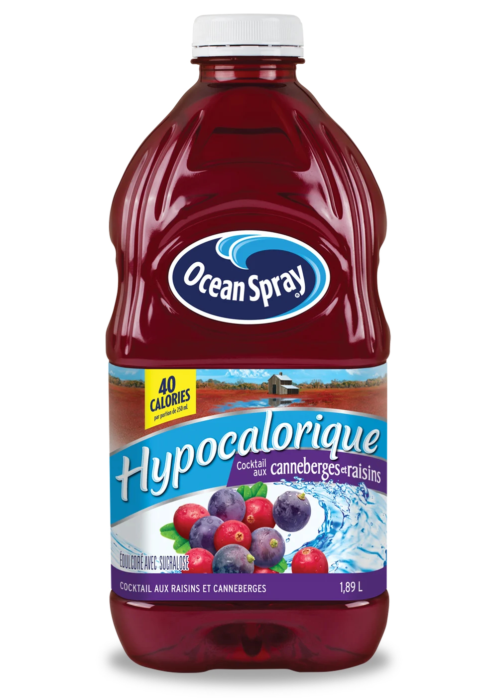 Cocktail aux canneberges et raisins - Hypocalorique 1,89L