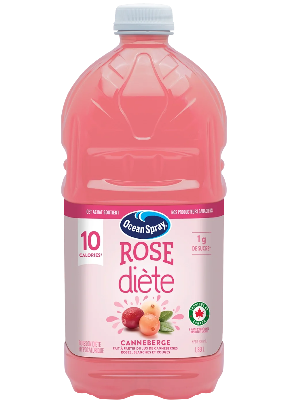 Boisson diète hypocalorique aux canneberges roses 1,89L