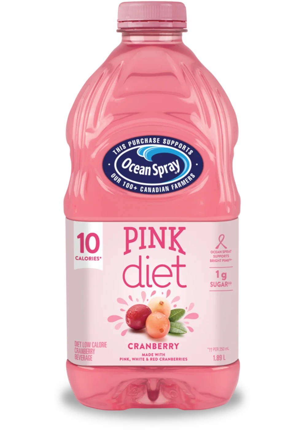 Pink Diet Low Calorie Cranberry Beverage 1.89L