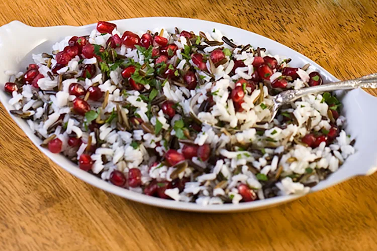 Ocean Rice Ocean Spray Recipes - Pomegranate Wild Rice Pilaf