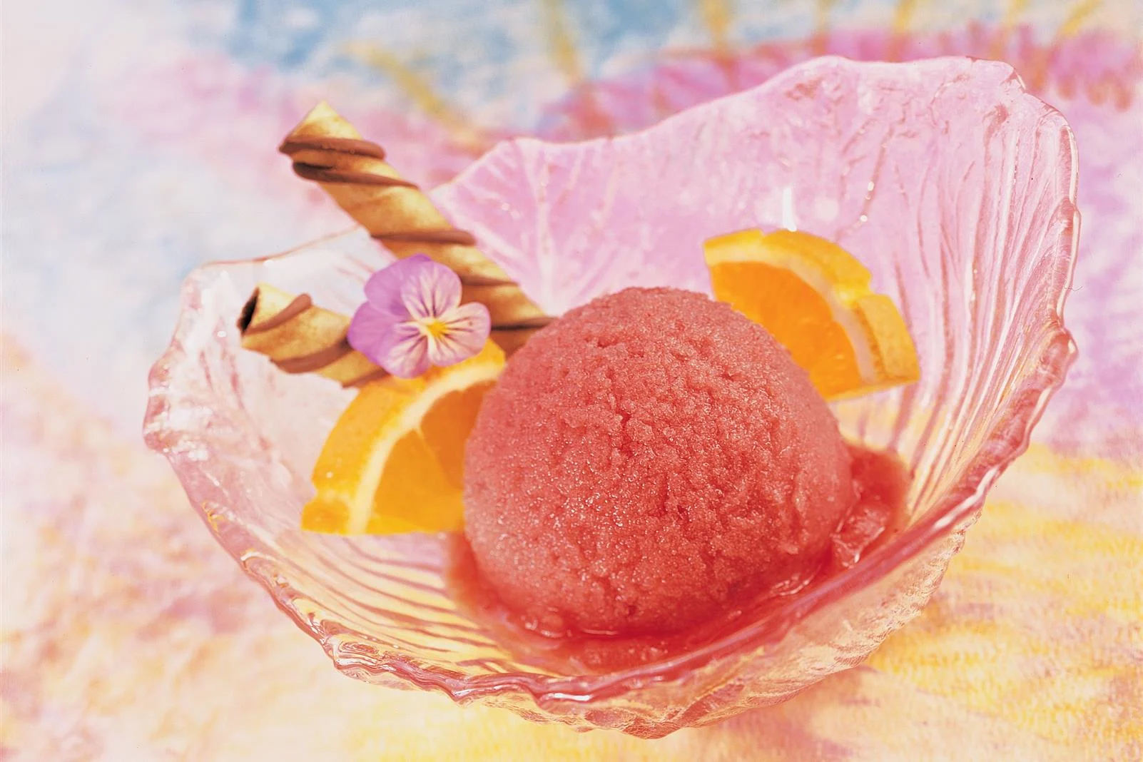 Cranberry Orange Granita