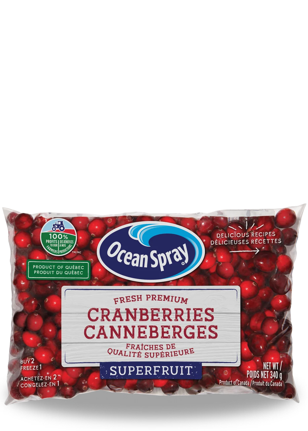 Canneberges fraîches 340 g