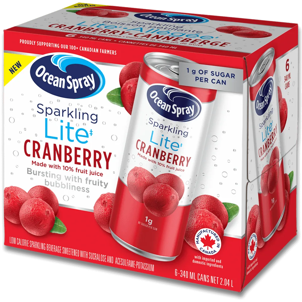 Sparkling Lite Cranberry 6/340 ml
