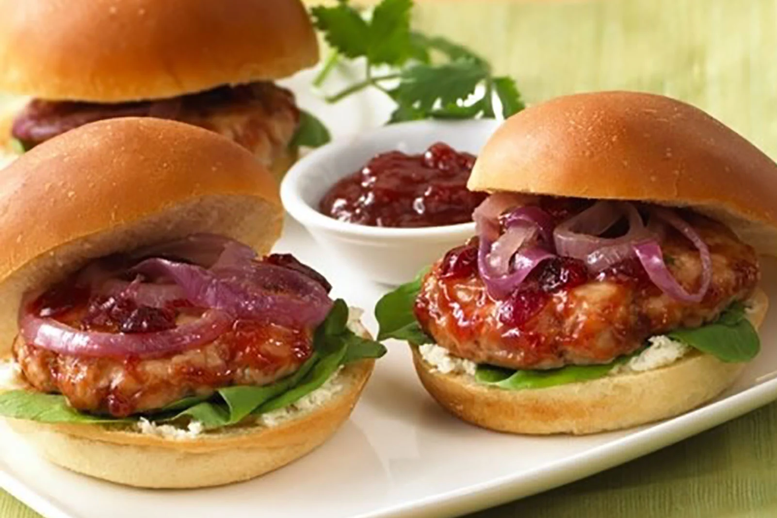 Year-Round Holiday Turkey Sliders with Zesty Cranberry Ketchup