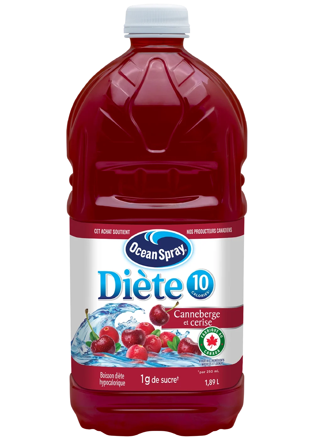 Canneberge et cerise Diète - Boisson hypocalorique 1,89L