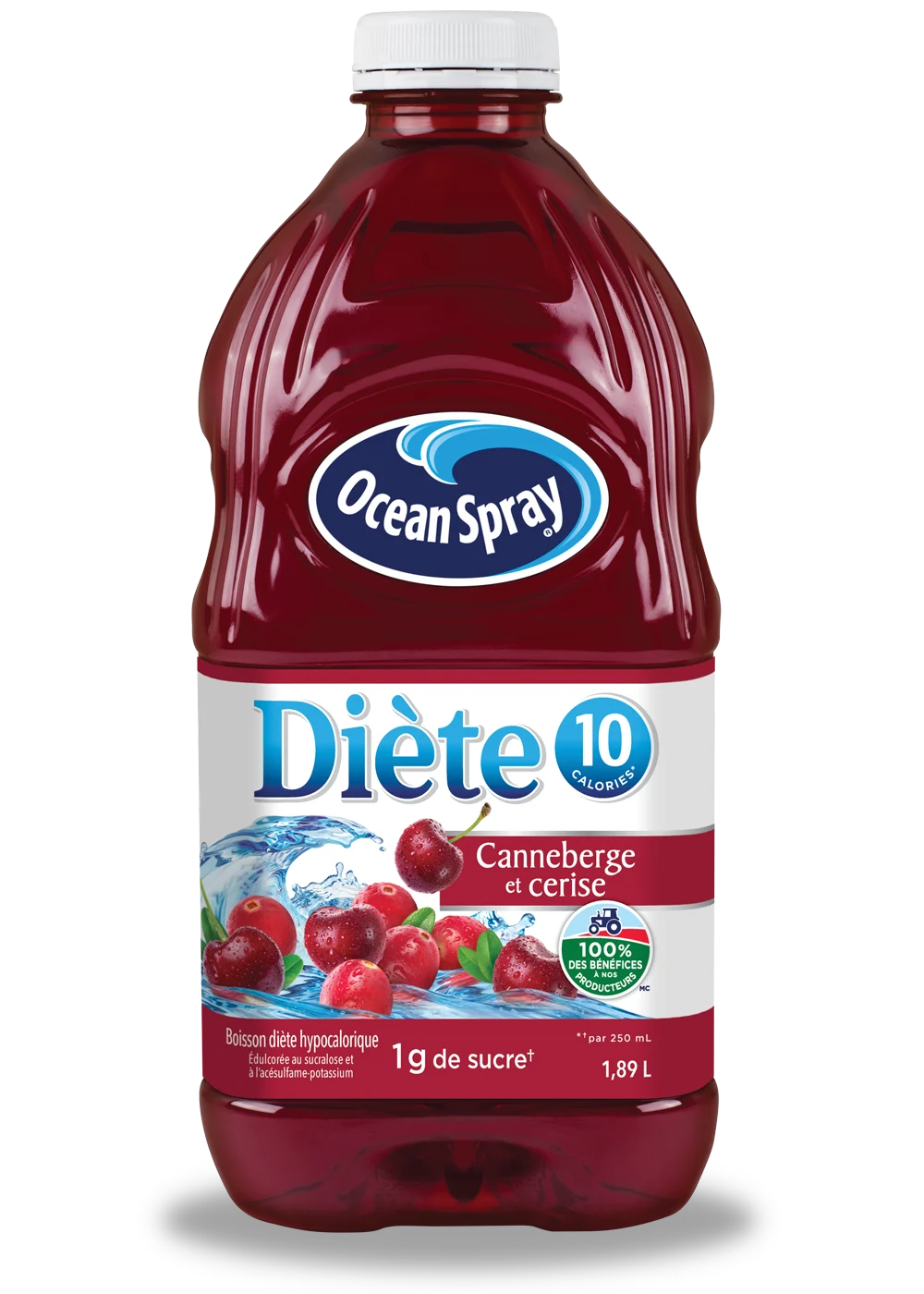 Canneberge et cerise Diète - Boisson hypocalorique 1,89L