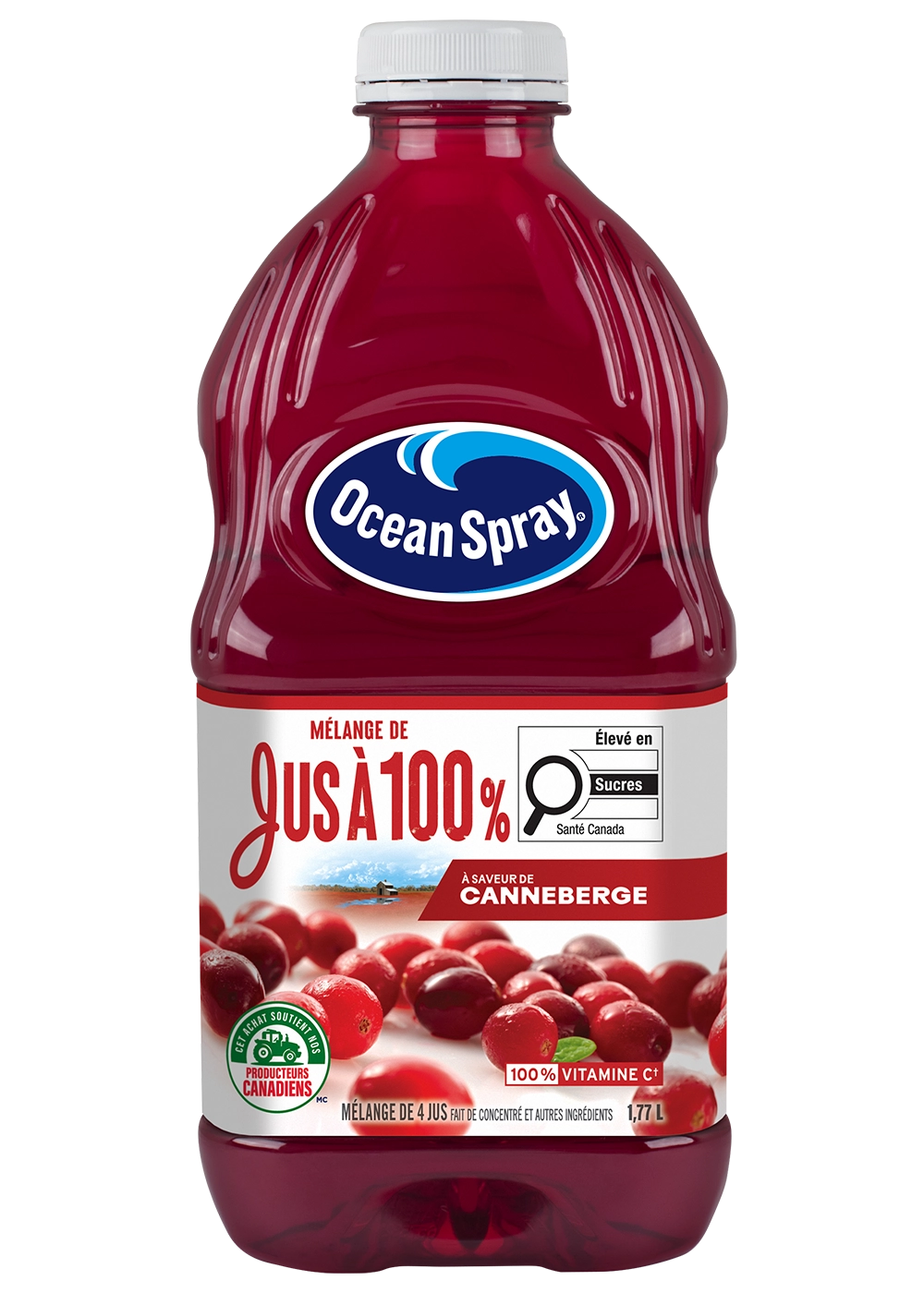 Mélange de jus à 100 % - Canneberge 1,77L