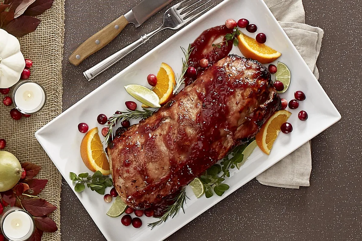 Recettes Ocean Spray - Rôti de porc glacé des Fêtes