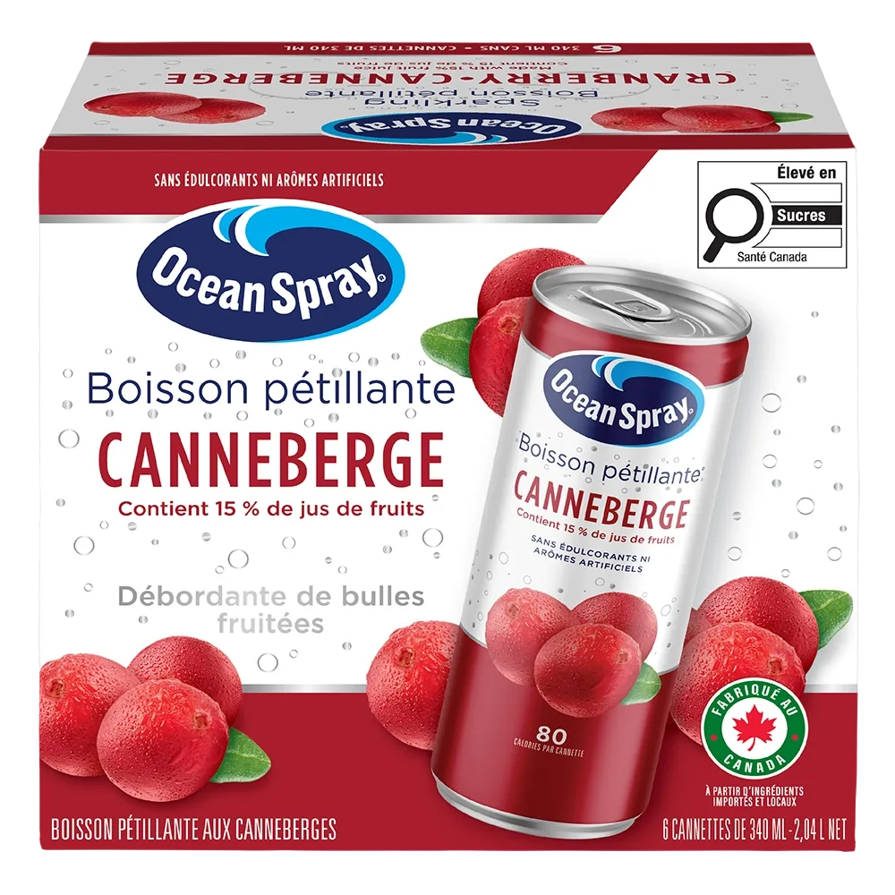 Boisson pétillante - Canneberge 6/340 ml