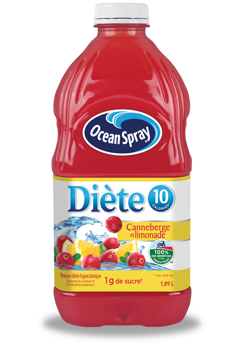 Canneberge et limonade Diète - Boisson hypocalorique 1,89L