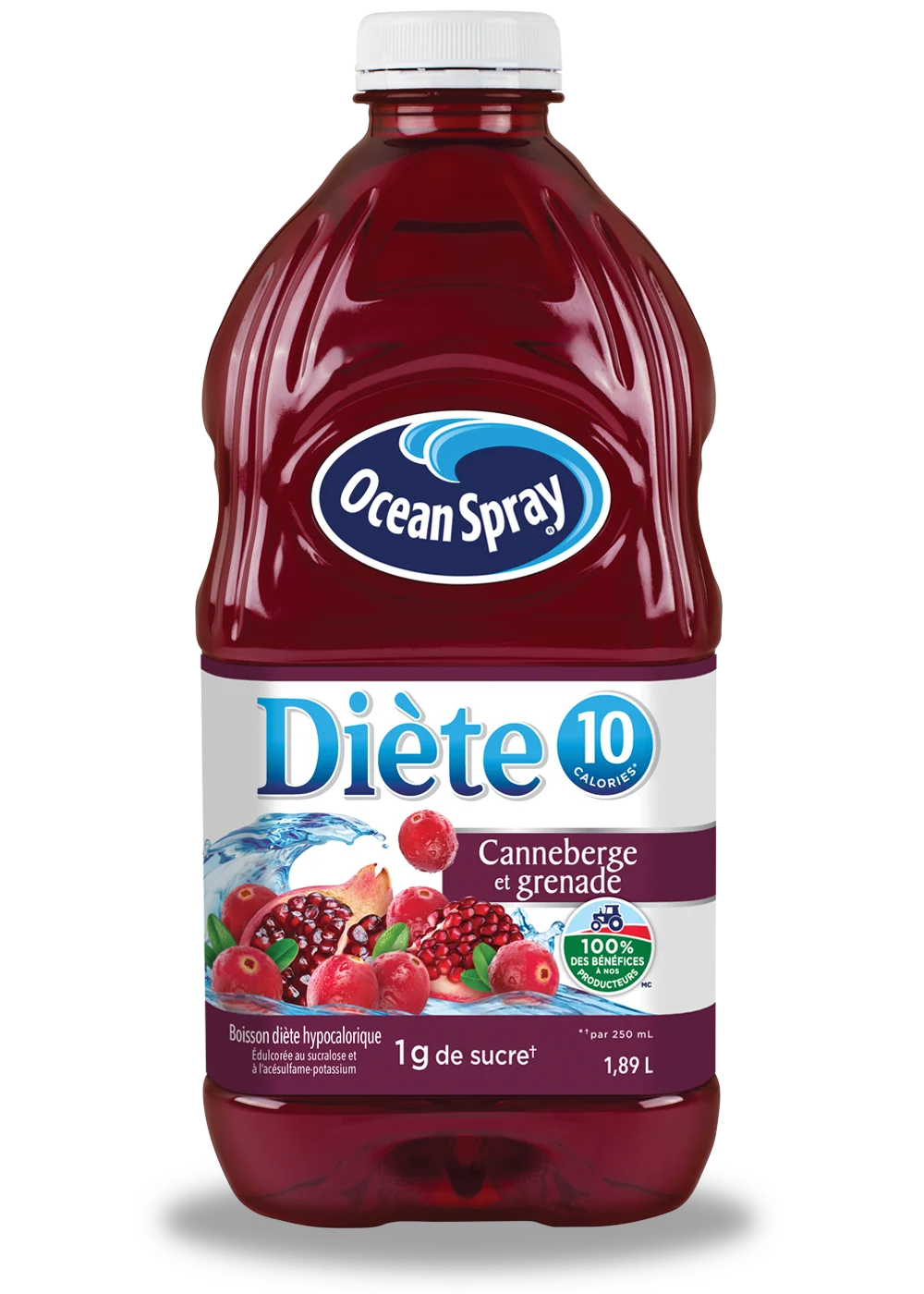 Canneberge et grenade Diète - Boisson hypocalorique 1,89L