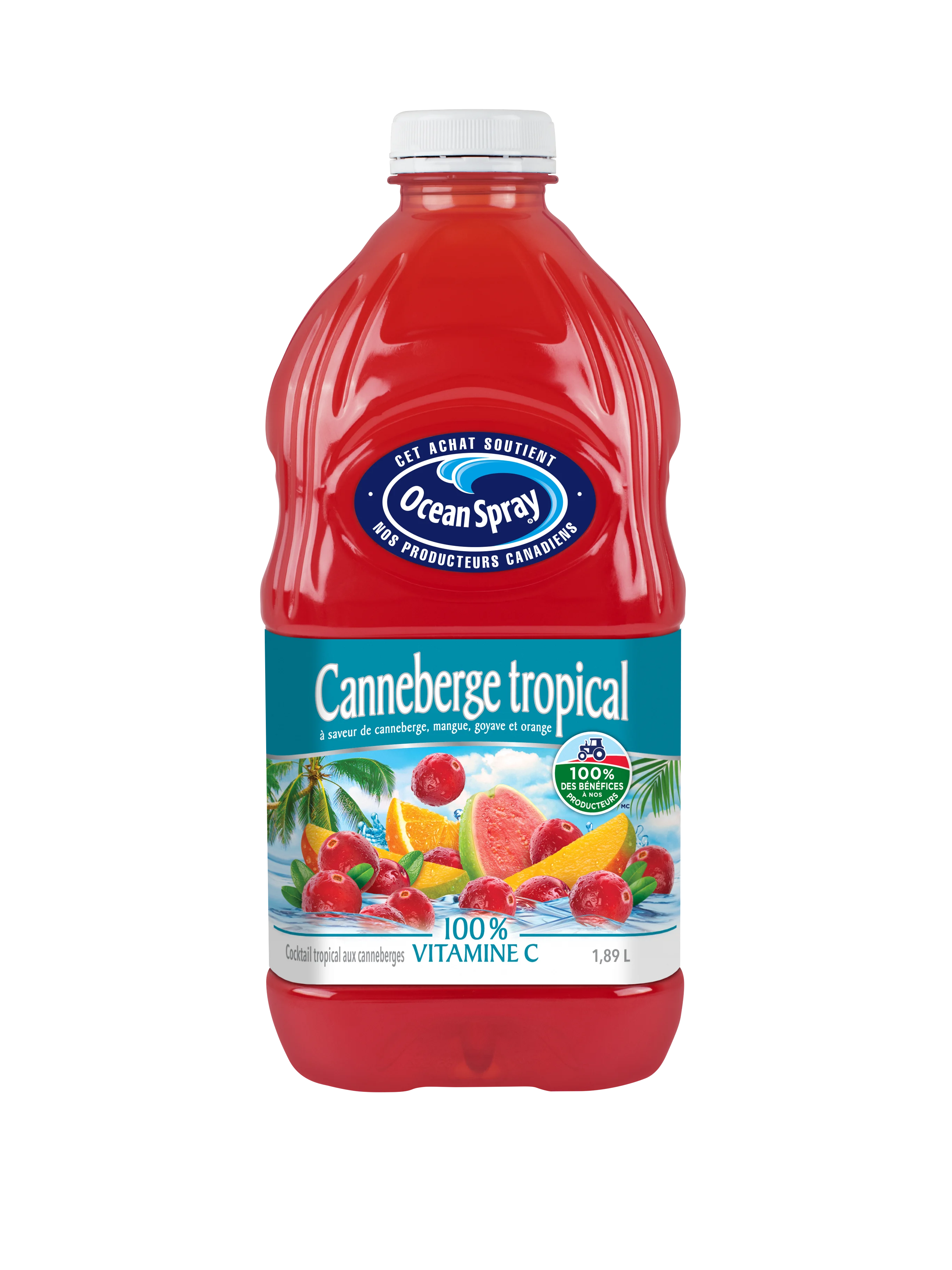 Canneberge Tropical - Cocktail tropical aux canneberges 1,89L