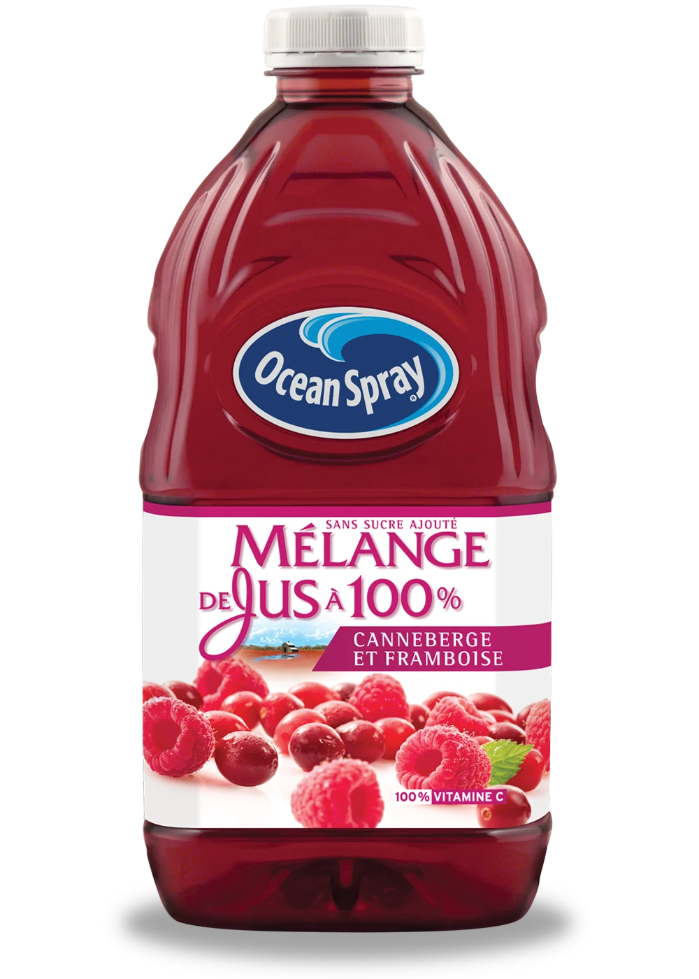 Mélange de jus à 100 % - Canneberge et framboise 1,77 L