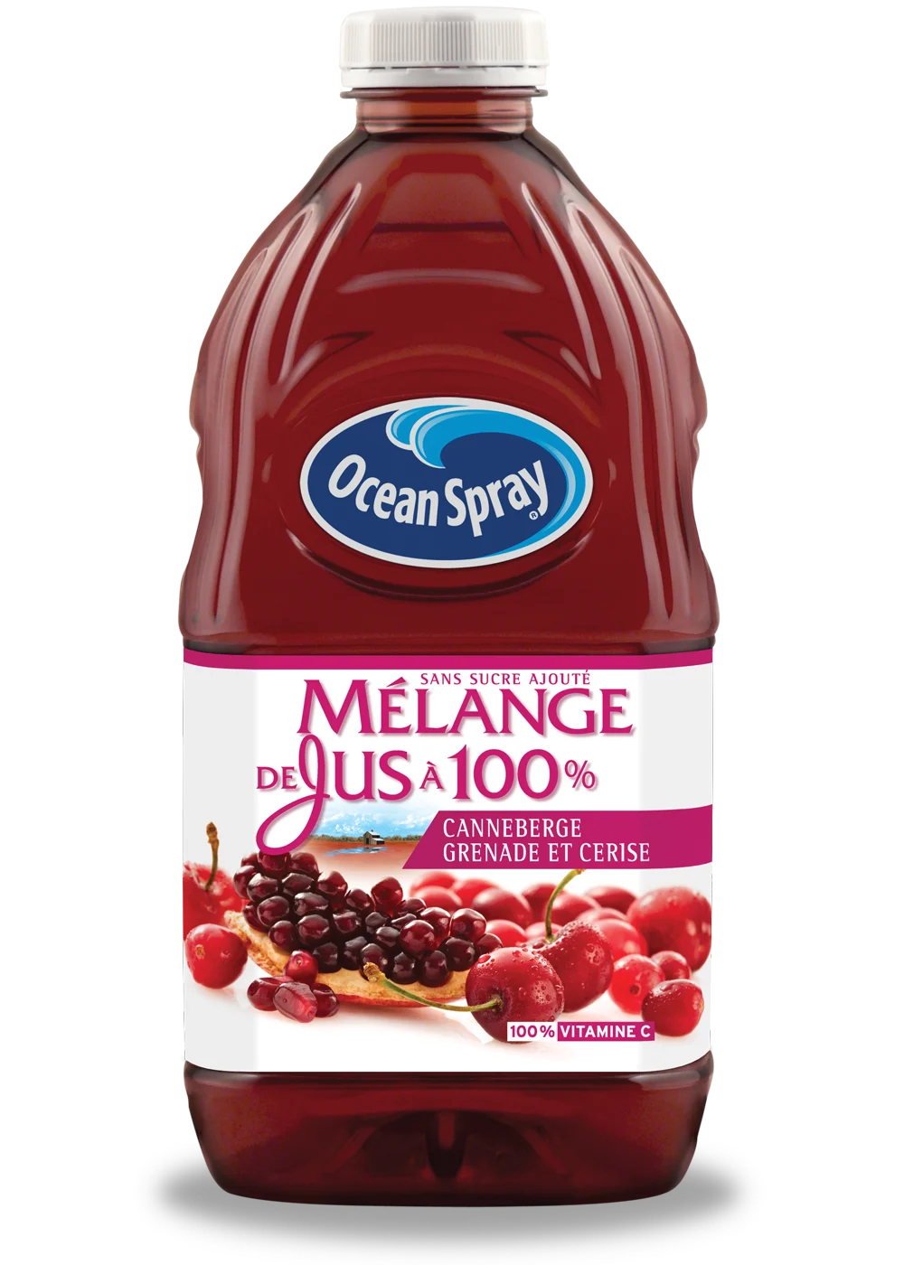 Mélange de jus à 100 % - Canneberge grenade et cerise 1,77L