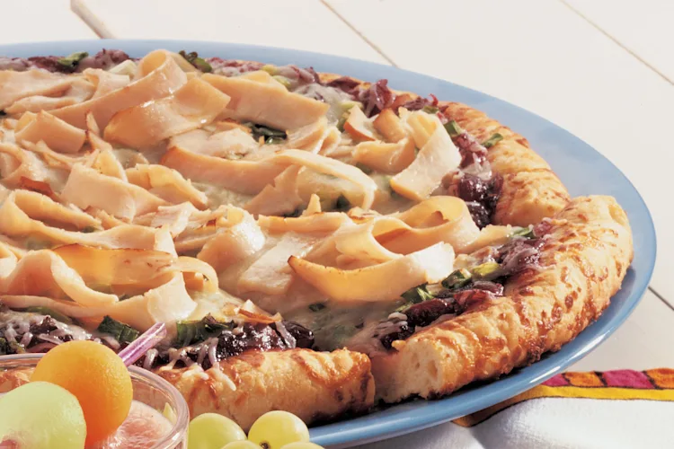 Smoked Turkey and Cranberry Gourmet Pizza