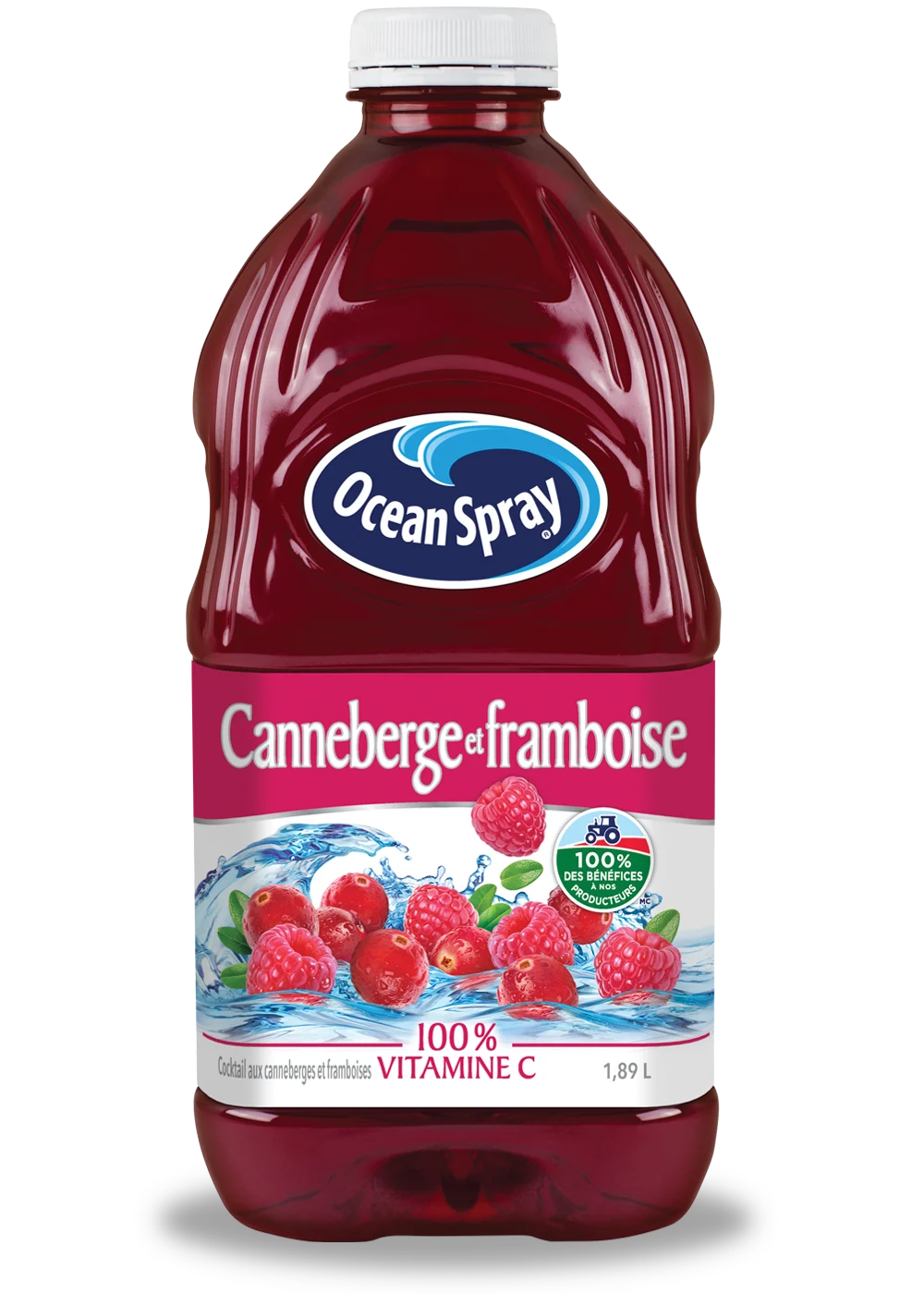 Cocktail aux canneberges et framboises 1,89L