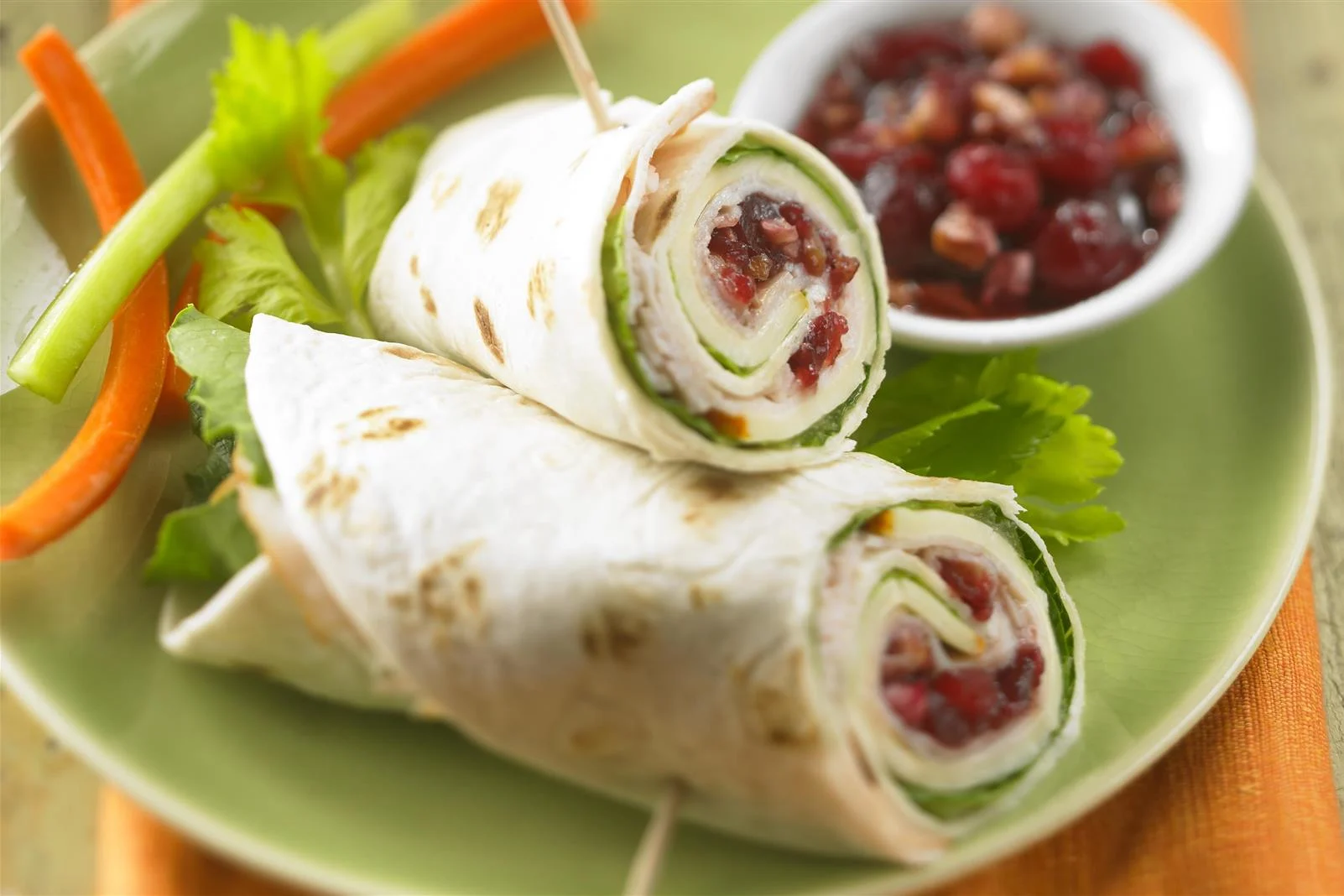 Turkey Cranberry Roll-ups