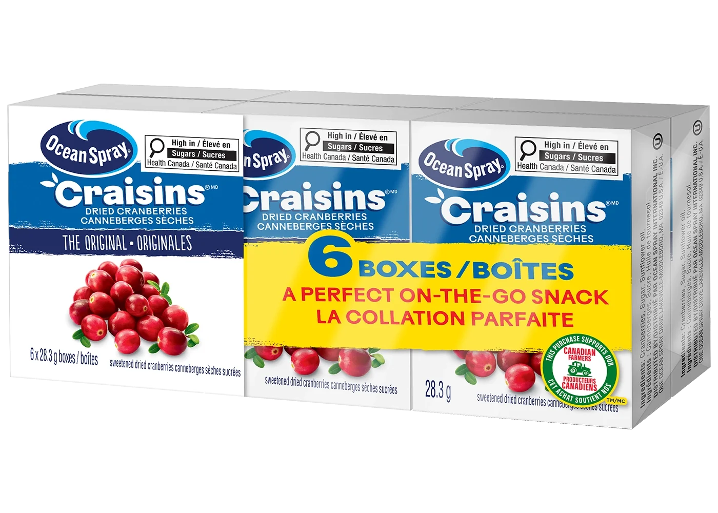 Craisins Dried Cranberries Snack Pack Boxes