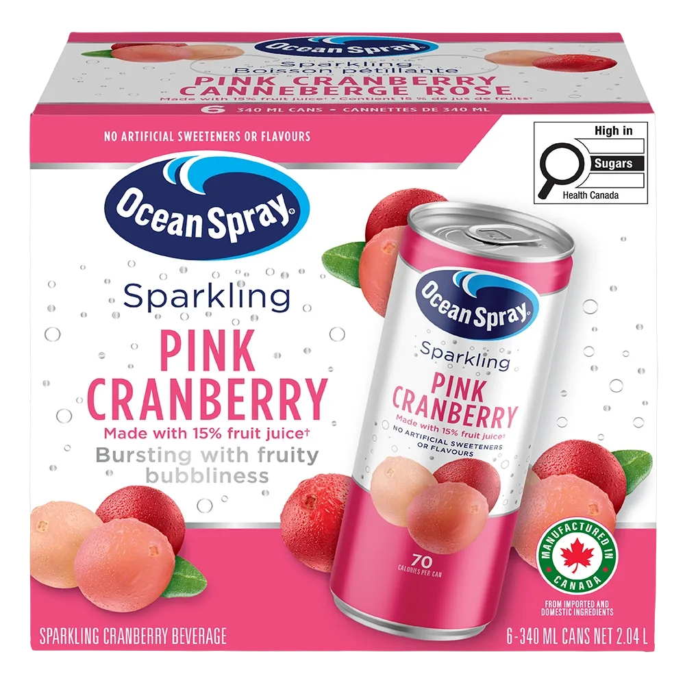 Sparkling Pink Cranberry 6/340 ml