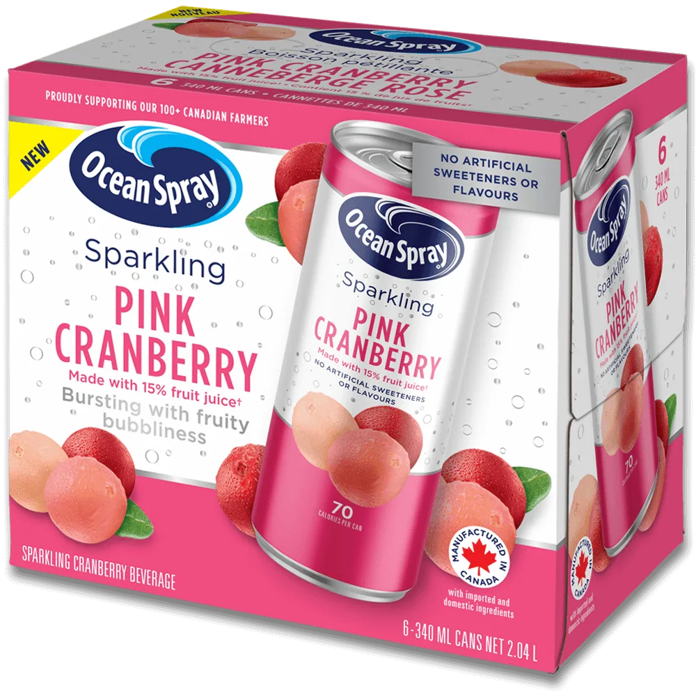 Sparkling Pink Cranberry 6/340 ml