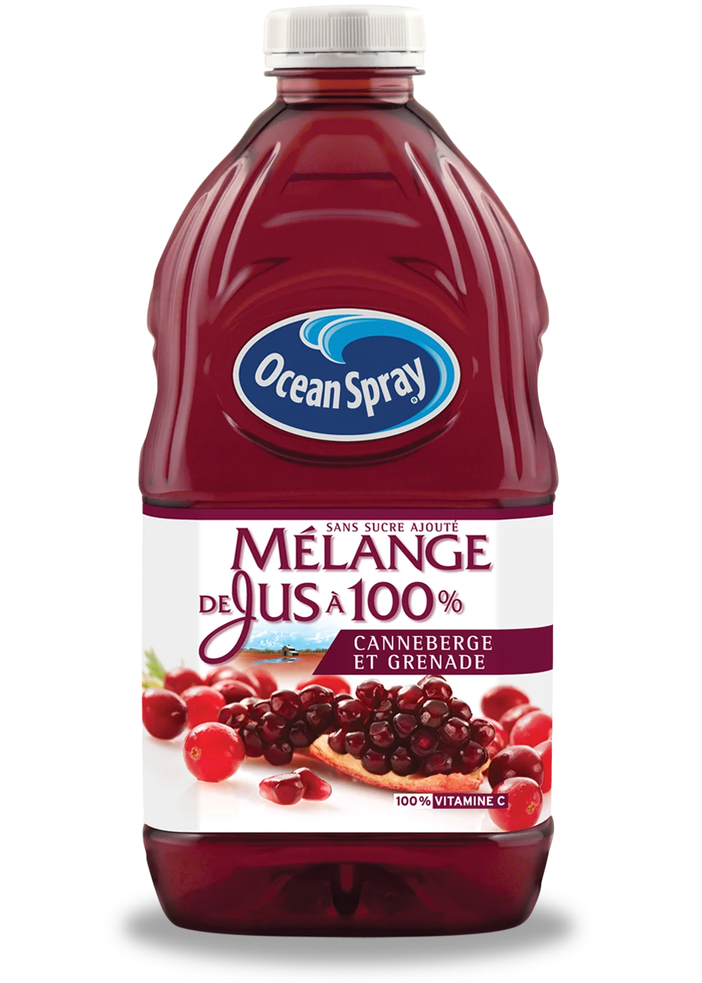 Mélange de jus à 100 % - Canneberge et grenade 1,77 L