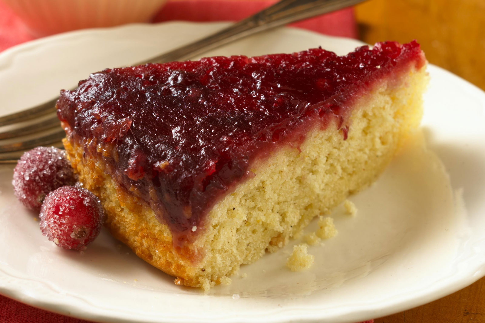 Cranberry-Ginger Upside Down Cake