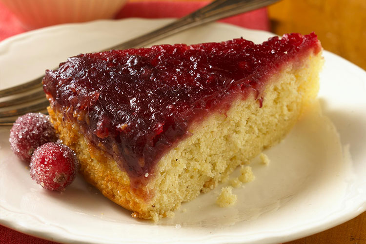 Cranberry-Ginger Upside Down Cake