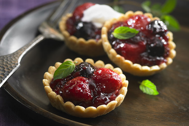 Rustic Cherry Berry Mini Pies